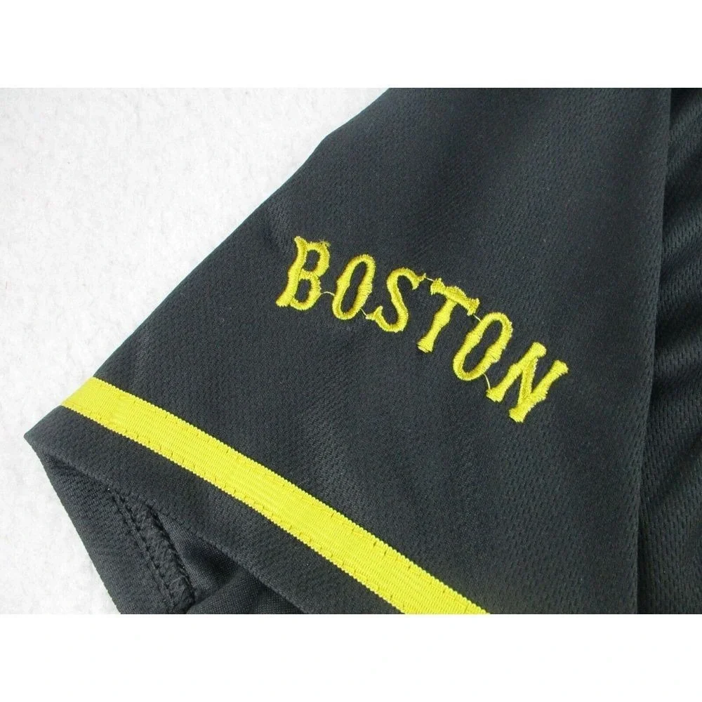 Nike‎ Boston Red Sox Mike Torres Baseball Gold Jersey Mens 48 Black Authentic